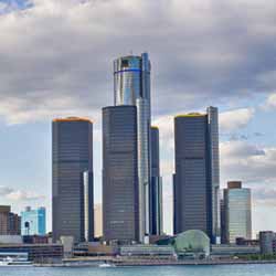 Skyscrapers in Detroit